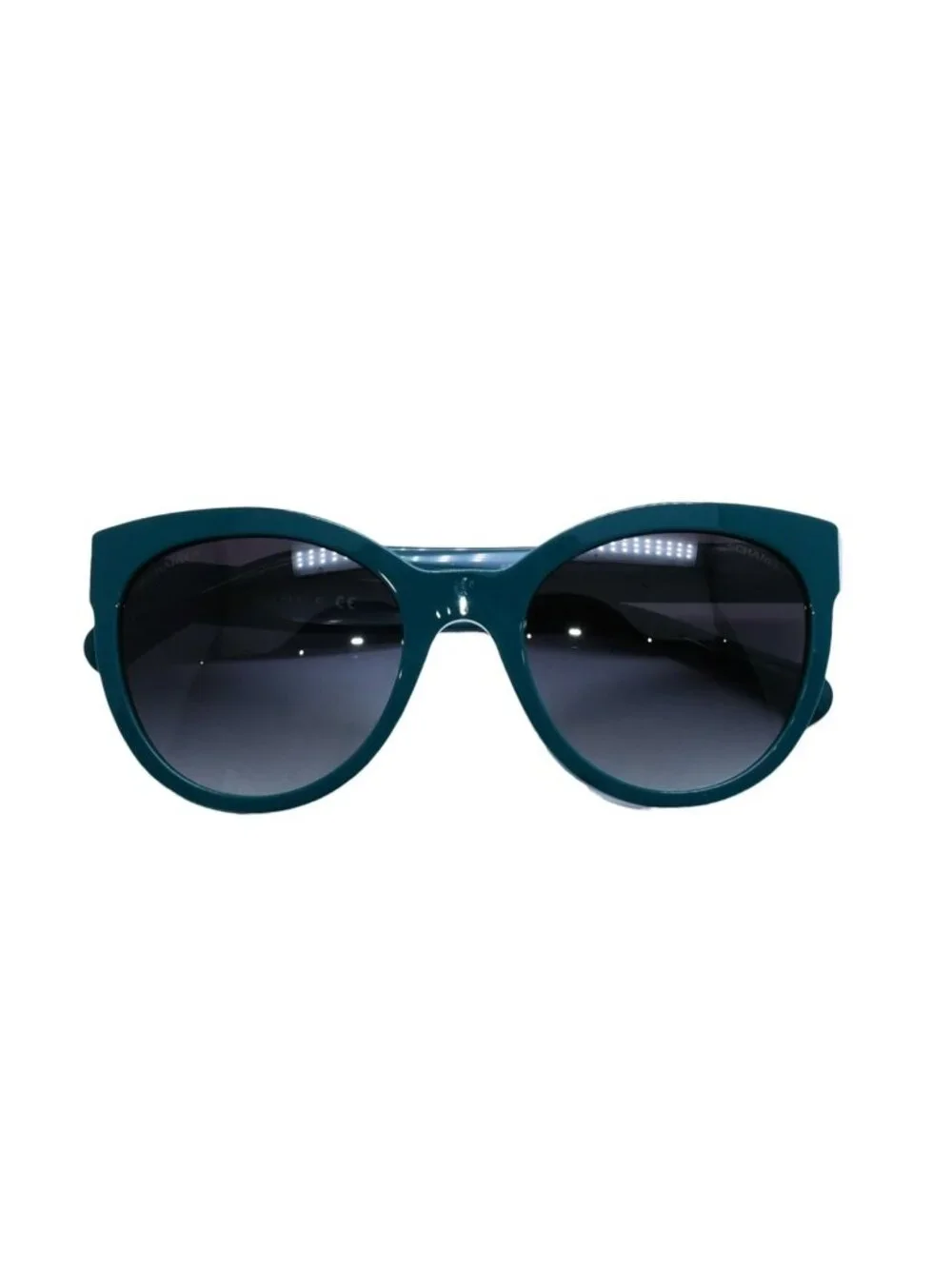 Chanel Boy Cat's Eye Sunglasses S6 Green Eyewear